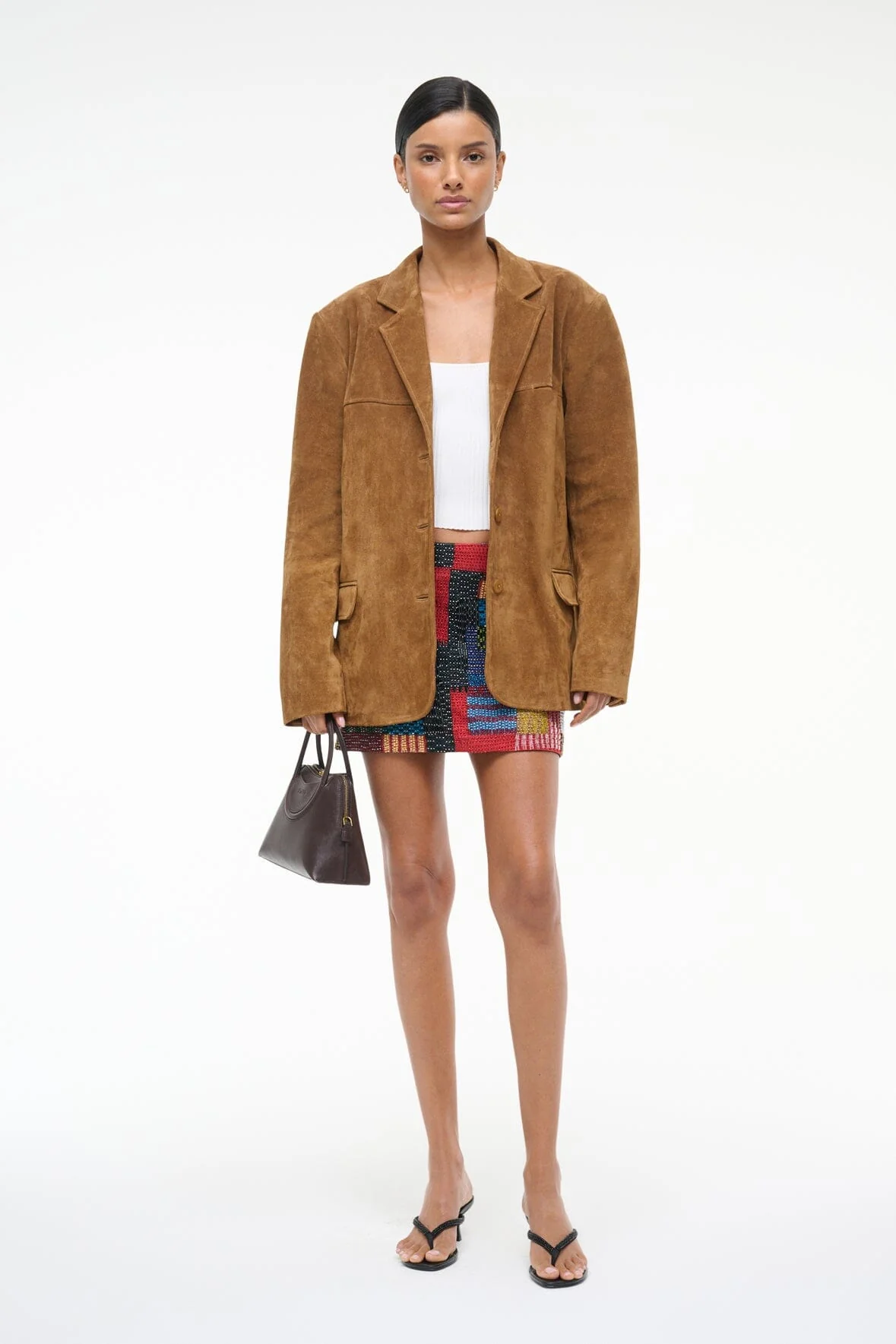 NATALIE SUEDE JACKET | TAN