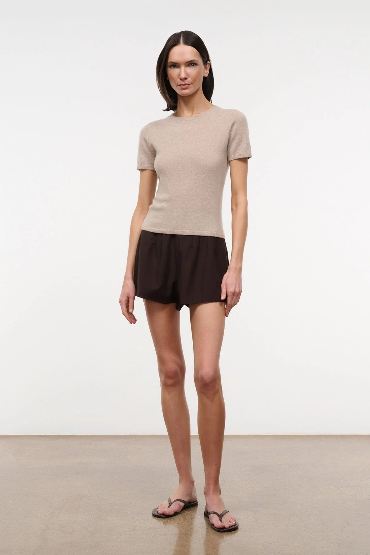 EASY CASHMERE TEE | STONE