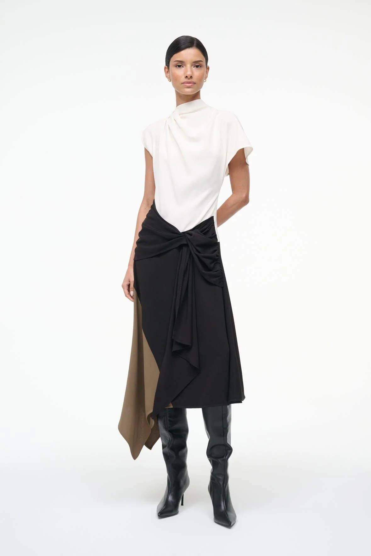 DAVINA DRESS | BLACK MULTI