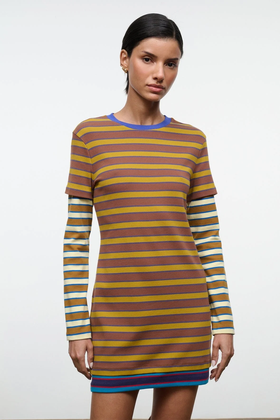 DILLON DRESS | CIGAR SONOMA STRIPE
