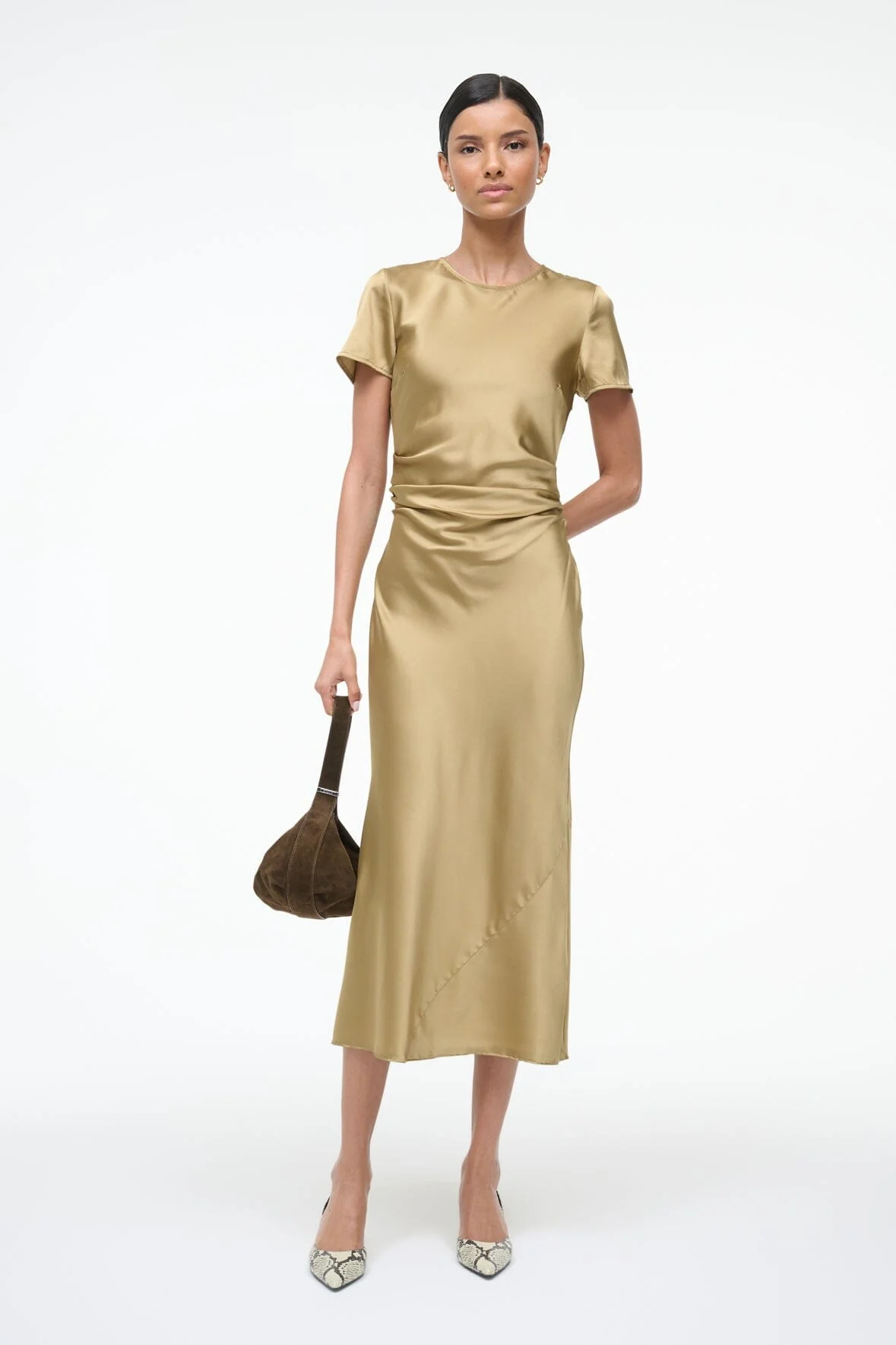 MARCEL SILK DRESS | ANTIQUE