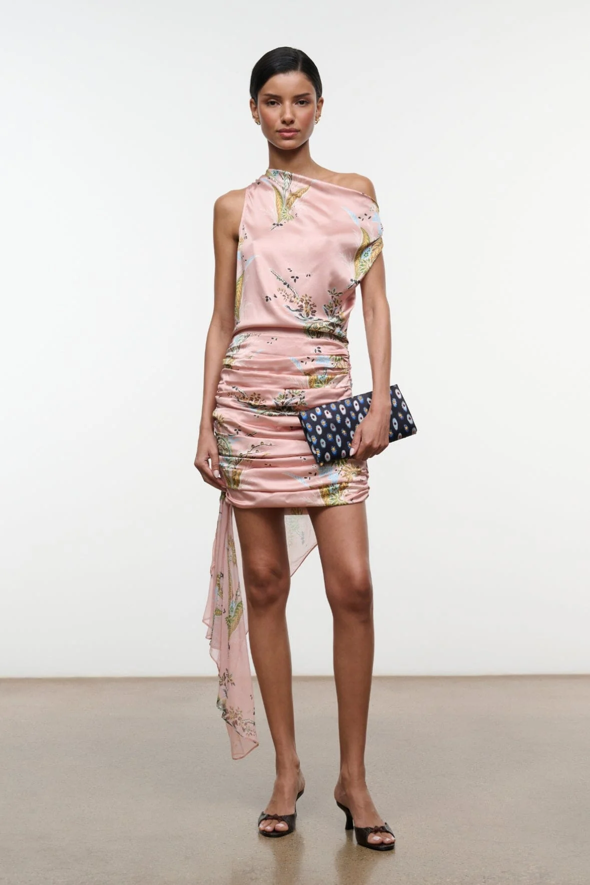 ATHENA SILK DRESS | TAPESTRY ROSE